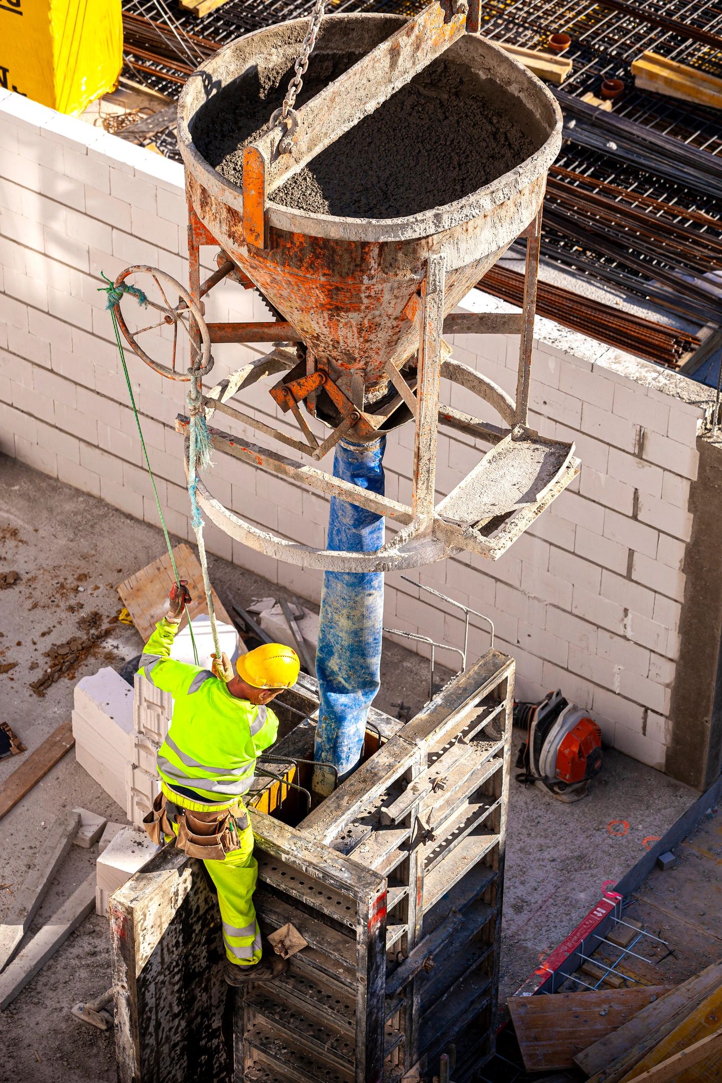 Travailleurs sur chantier